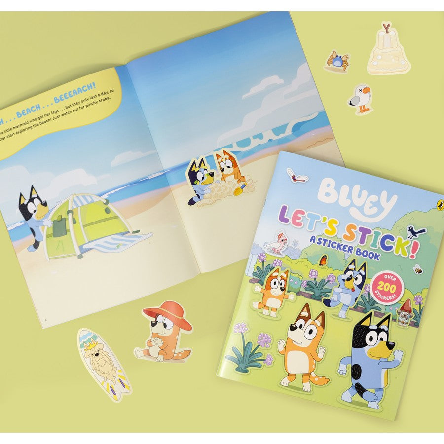 Bluey: Let’s Stick! Sticker scenes book