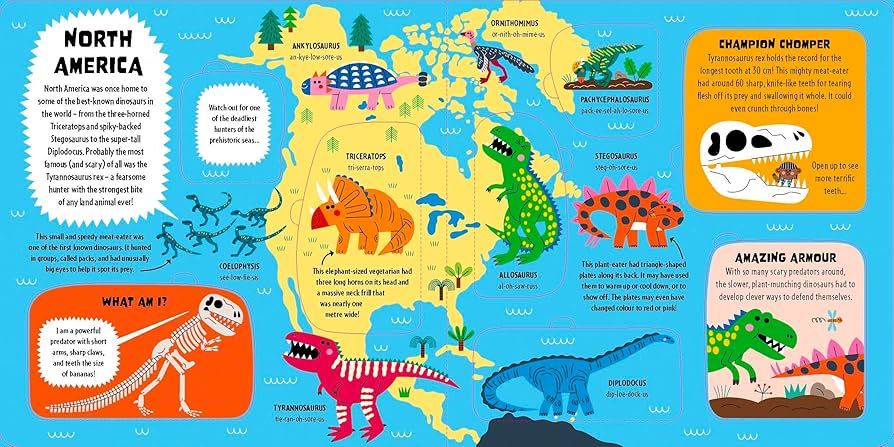 Lonely Planet Kids: My First Lift-The-Flap Dinosaur Atlas