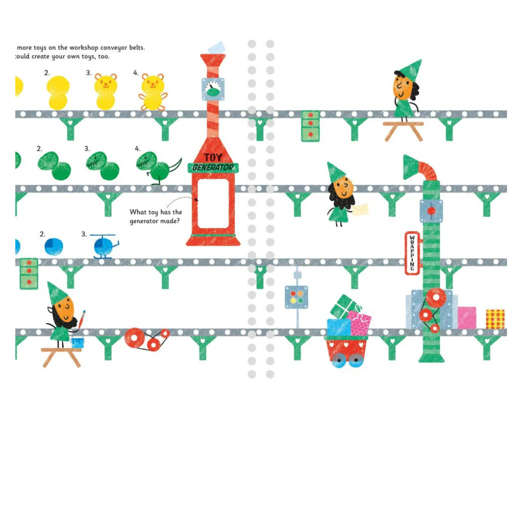 Usborne: Santa’s Workshop Fingerprint Activities