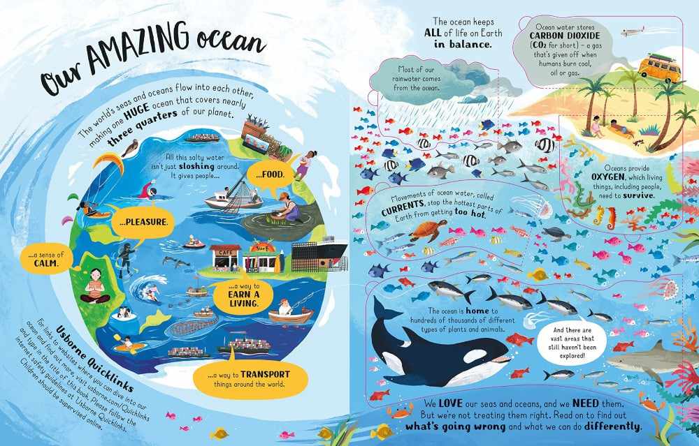 Usborne: Lift the Flap Questions and Answers Looking After Our Oceans