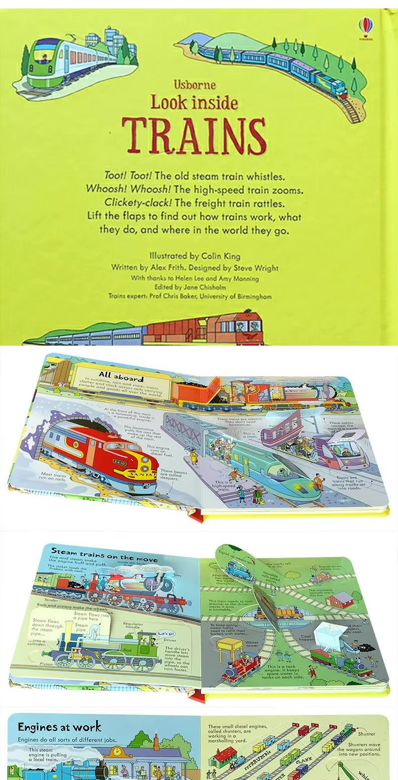 Usborne Lift-the-Flap: Look inside Trains