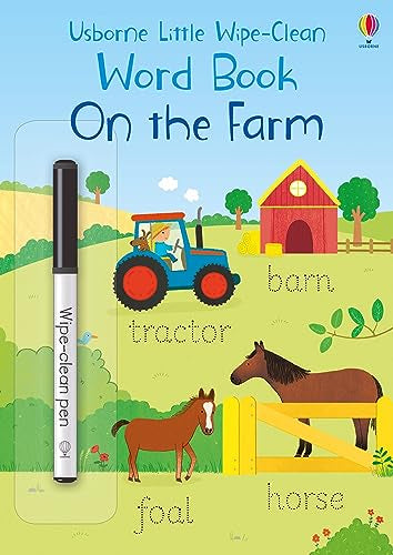 Usborne Little Wipe-Clean Word Book On The Farm