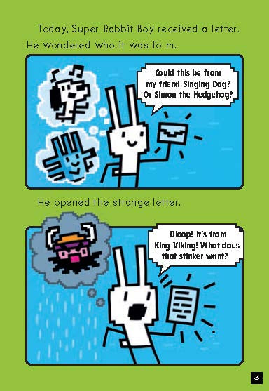 Press Start! Super Rabbit boy powers up! By Thomas Flintham