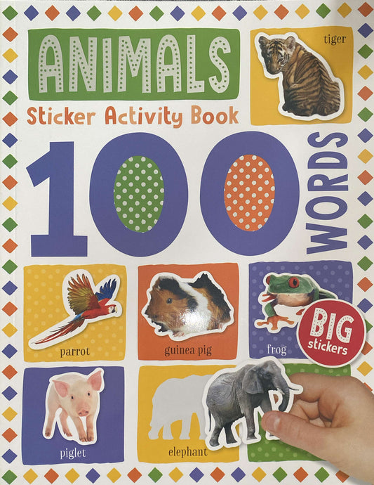 100 Words- Animals Sticker Activity Book