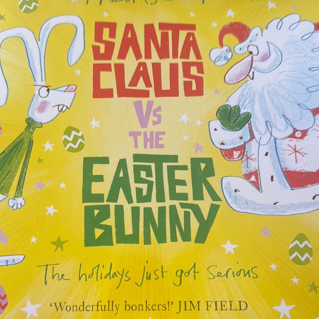 Santa vs the Easter bunny by Fred blunt