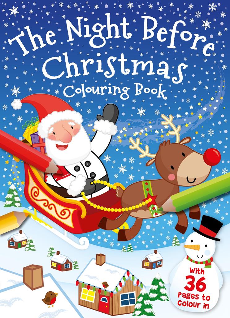 The night before Christmas colouring book