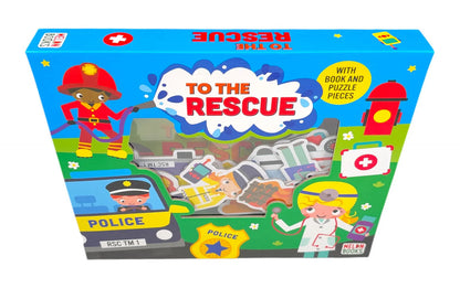 To The Rescue with book and puzzle pieces (Melon Books)
