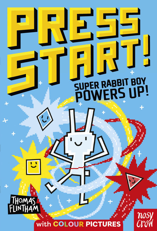 Press Start! Super Rabbit boy powers up! By Thomas Flintham