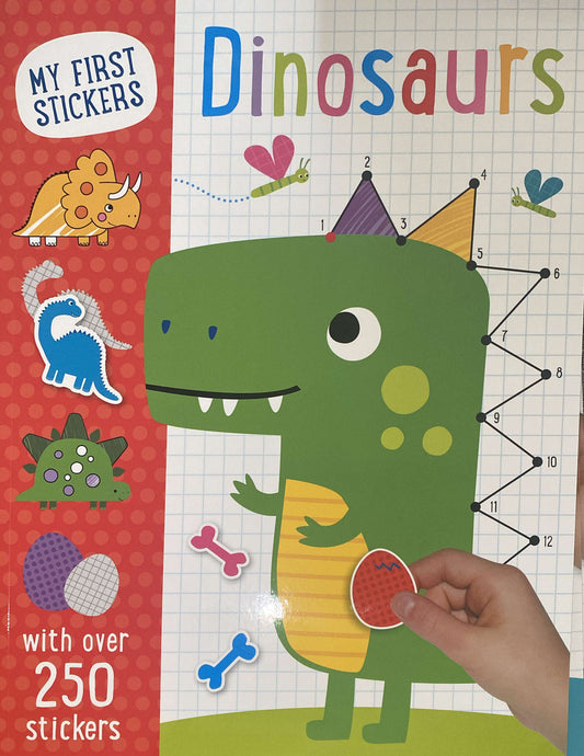 My first stickers- Dinosaurs